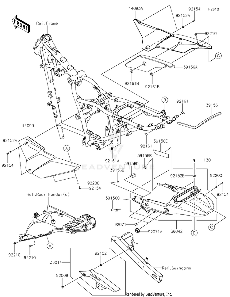 Side Covers/Chain Cover Schematic