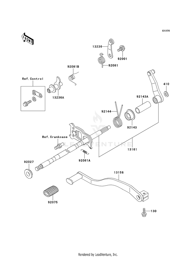 Gear Change Mechanism Schematic