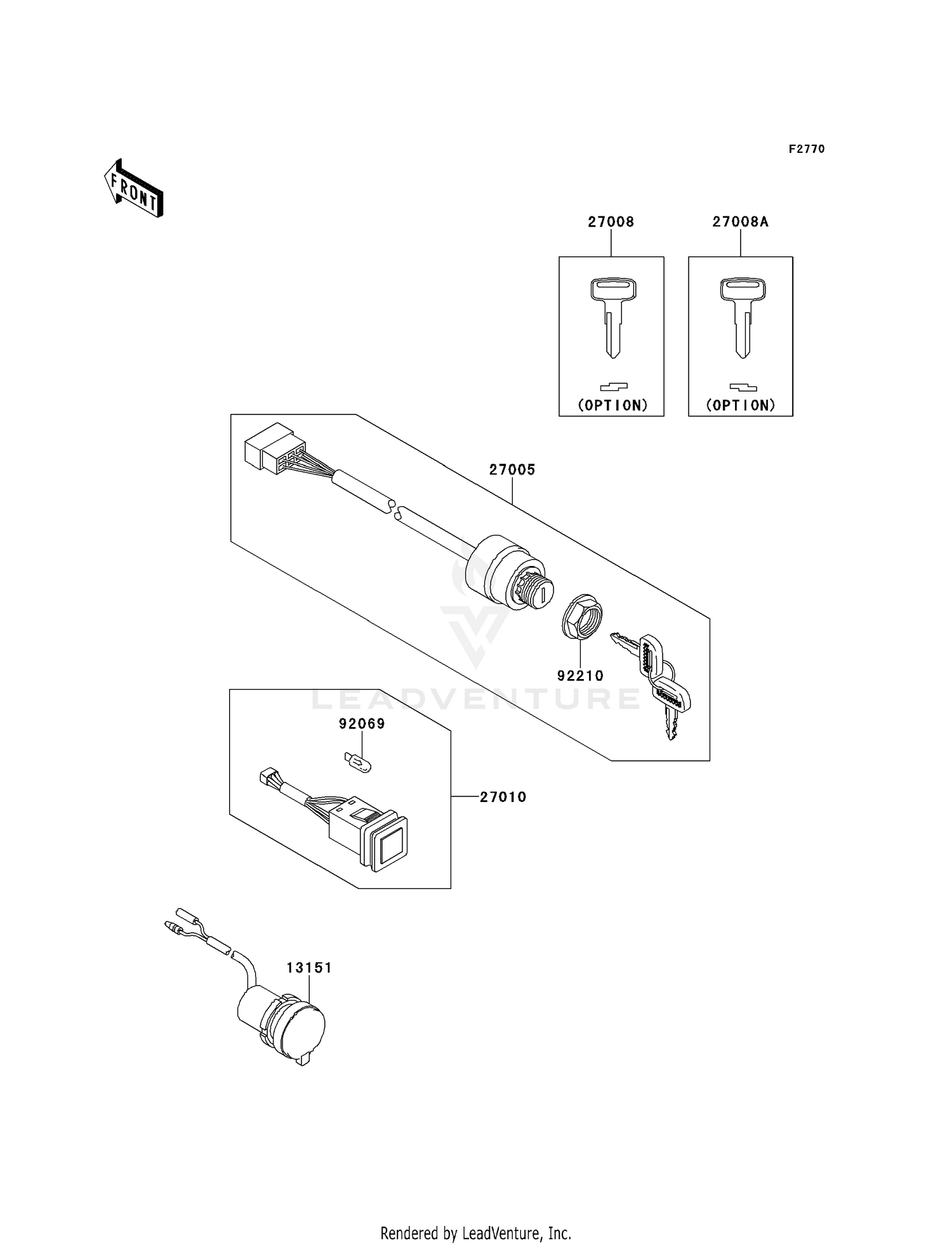 IGNITION SWITCH (P9F-PCF)