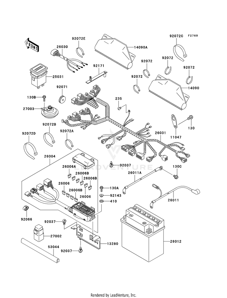Chassis Electrical Equipment (H6f) Schematic