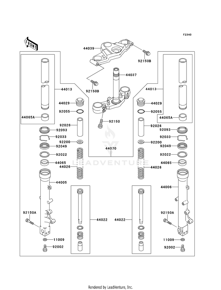 Front Fork Schematic