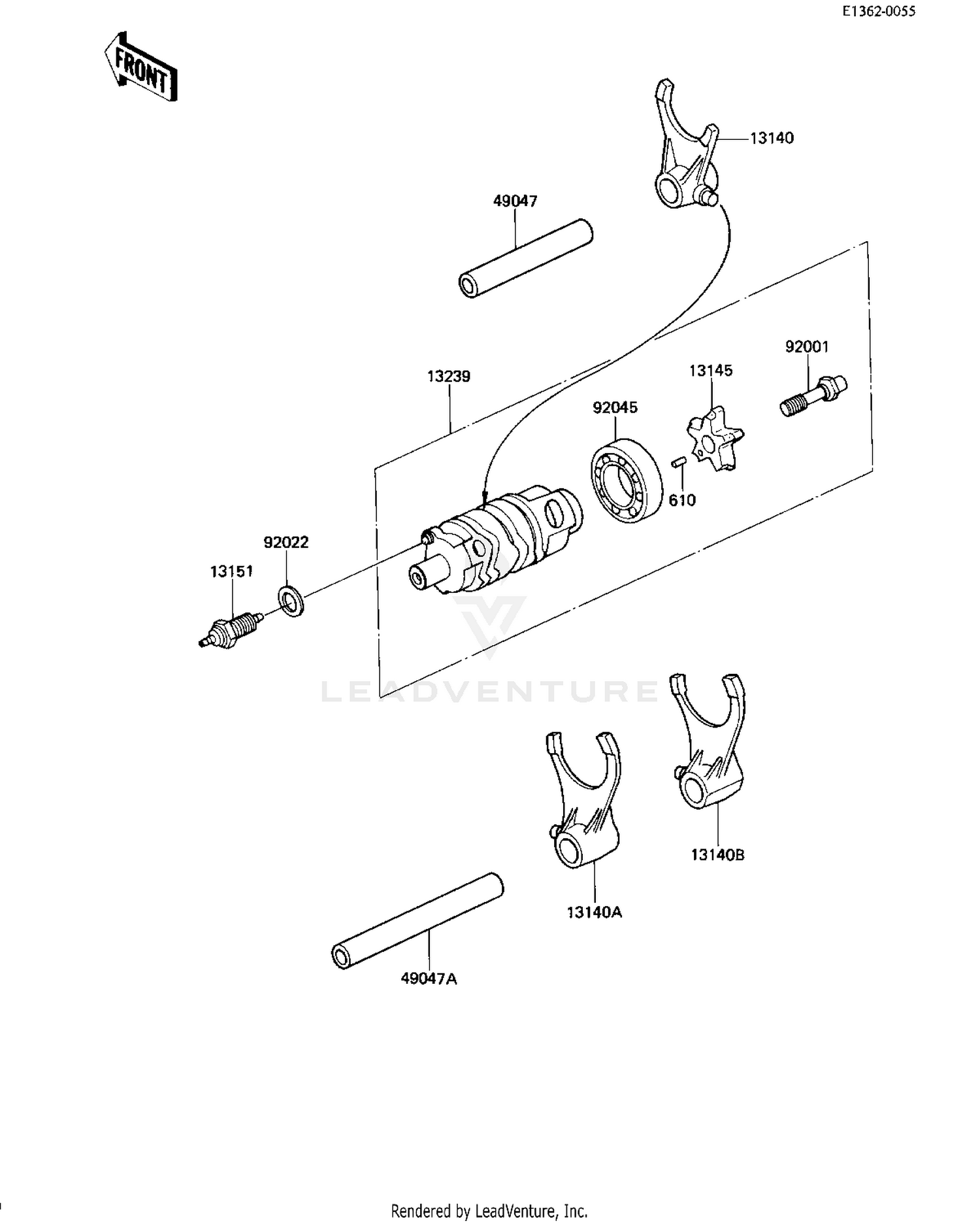 GEAR CHANGE DRUM FORKS