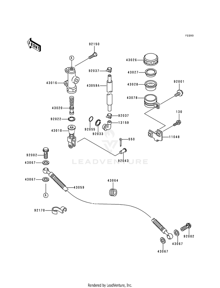 Rear Master Cylinder Schematic