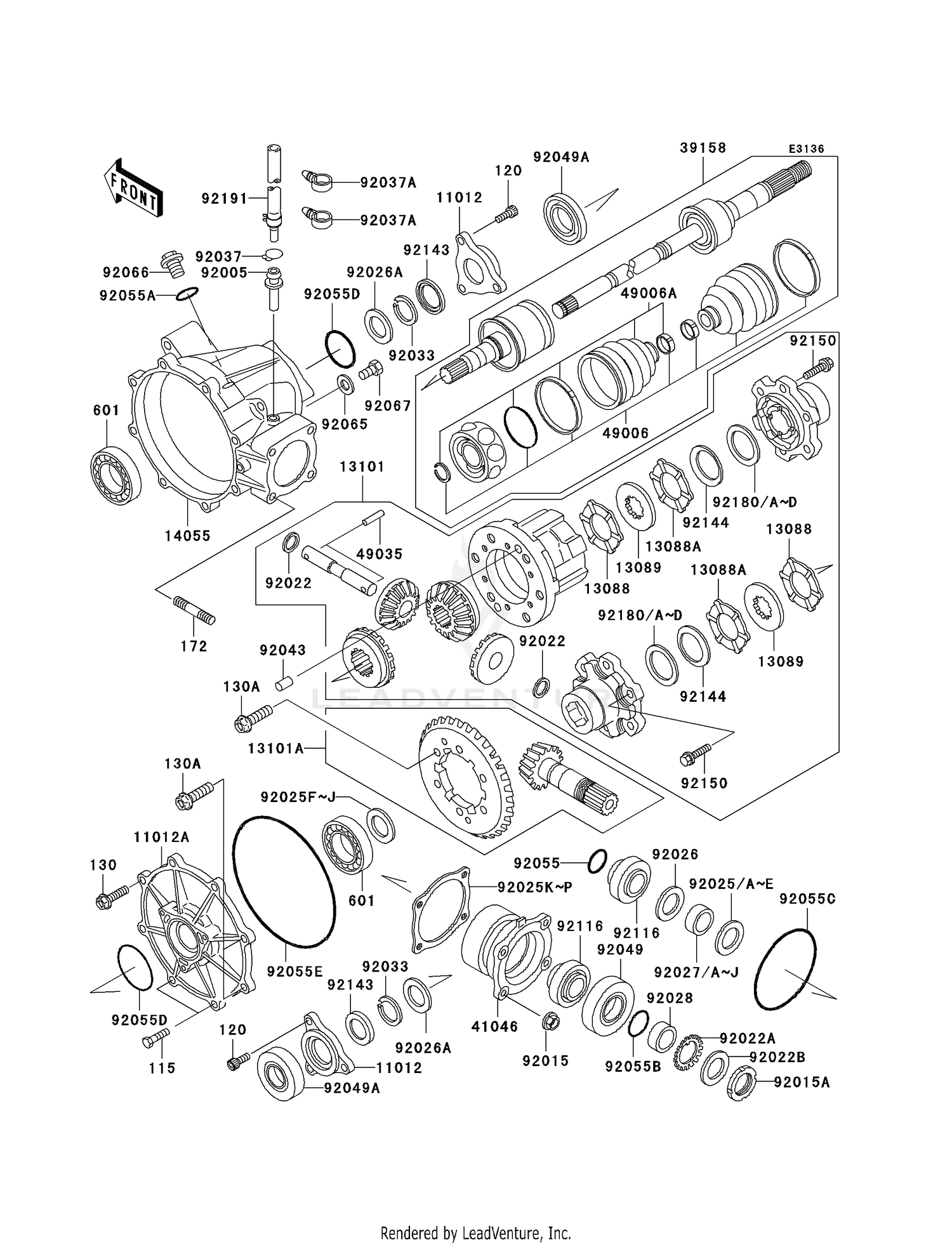 DRIVE SHAFT-FRONT