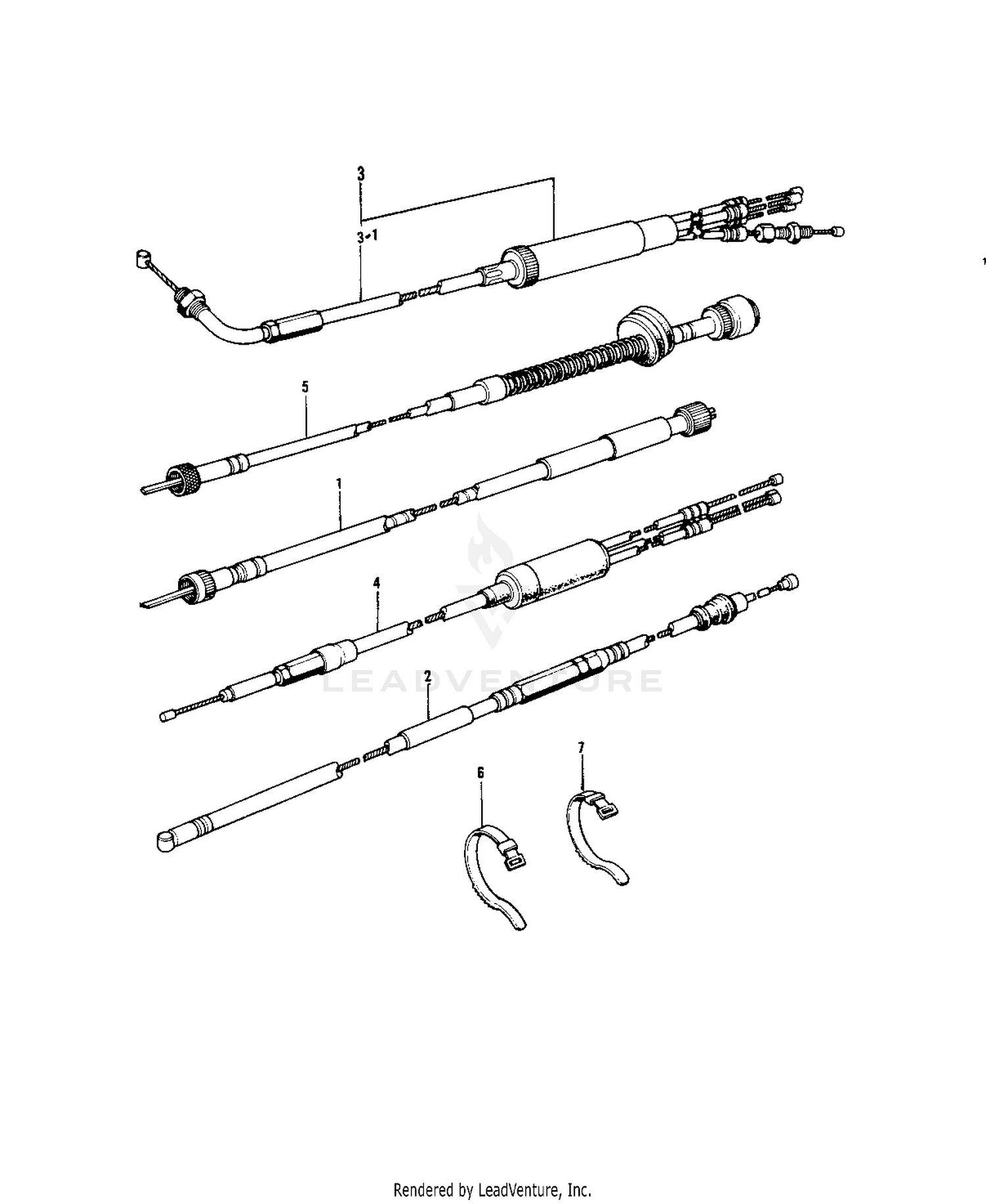 CABLES ('73-'75 D/E/F & '76 A8)