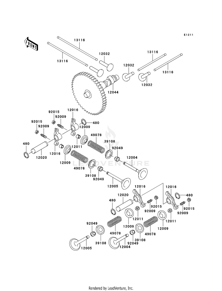 Valve(S)/Camshaft(S) Schematic