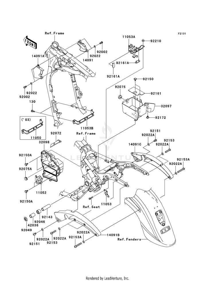 Frame Fittings (A1/A2) Schematic