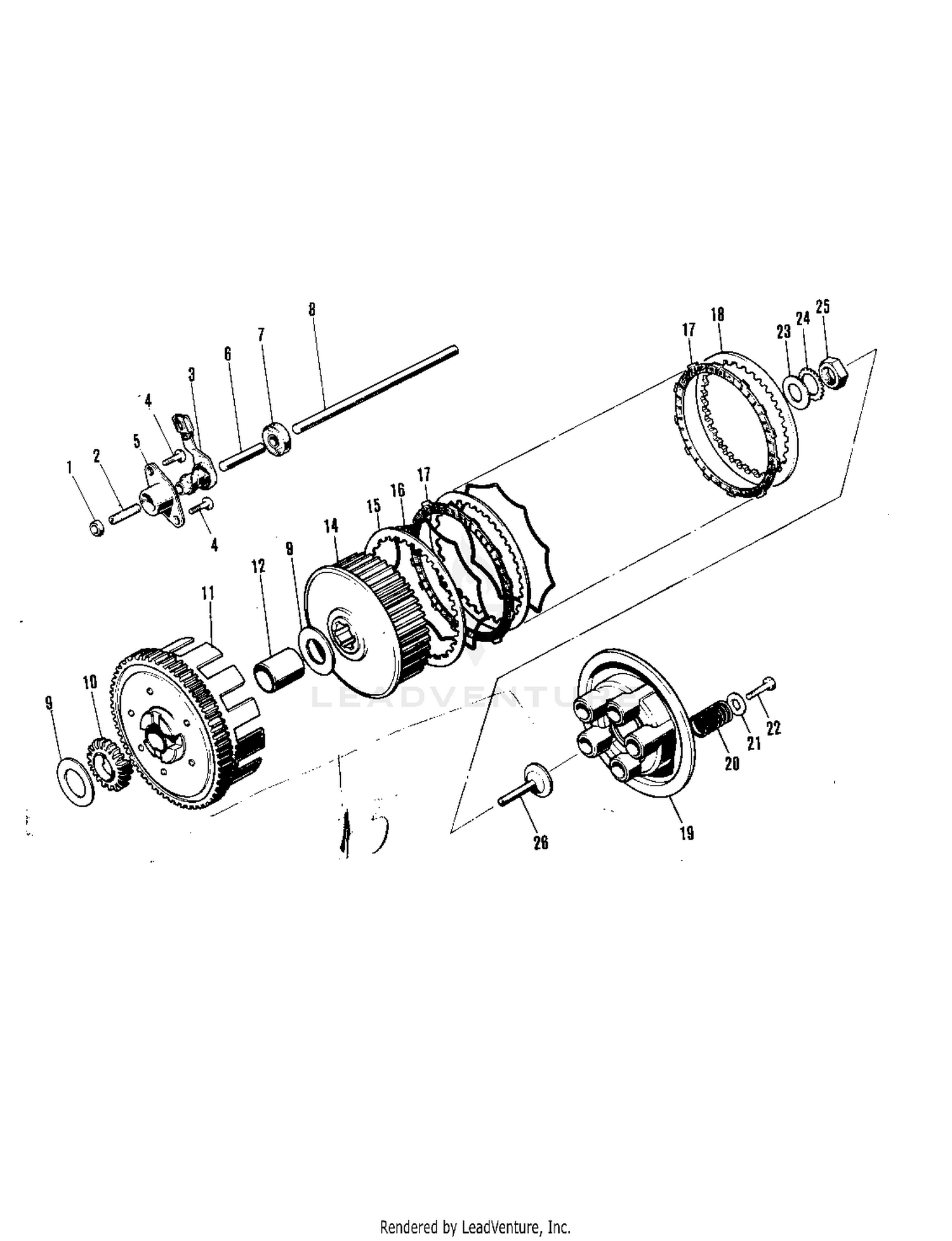 CLUTCH ('71-'73 F7/F7-A/F7-B)