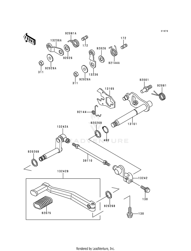Gear Change Mechanism Schematic