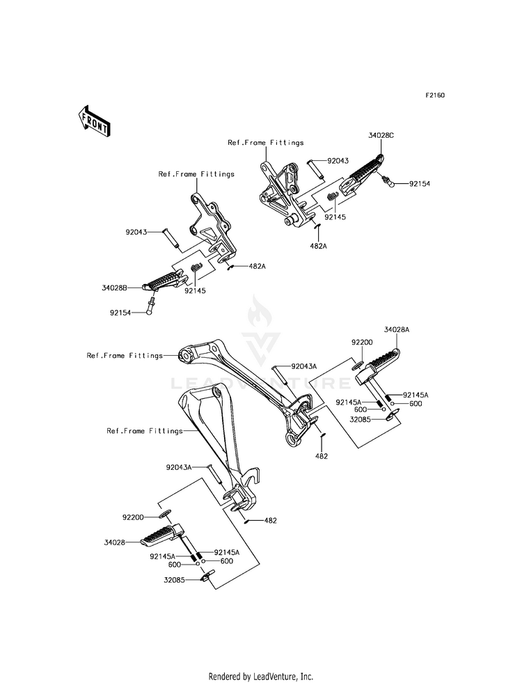 Footrests Schematic
