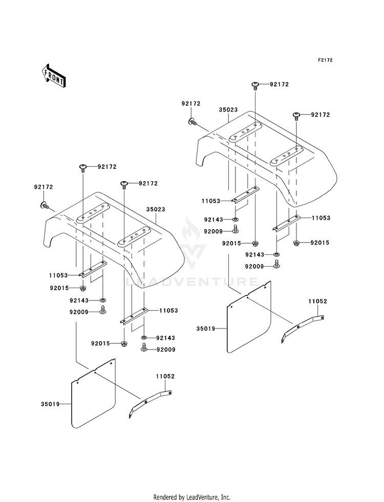 Rear Fender(S) Schematic
