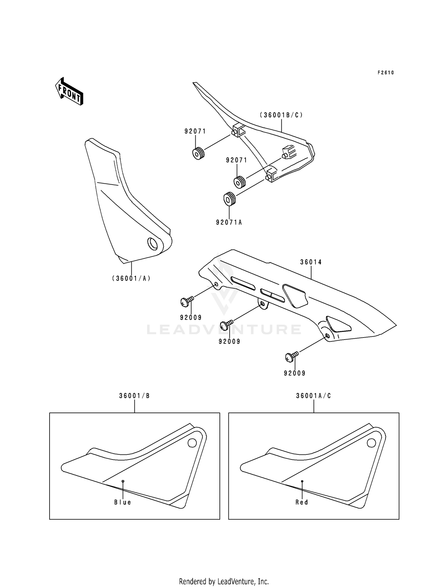 SIDE COVER/CHAIN CASE (ZR550-B1/B2)