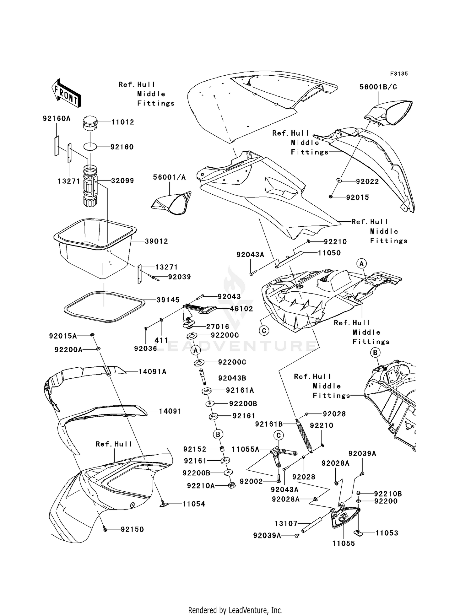 HULL FRONT FITTINGS