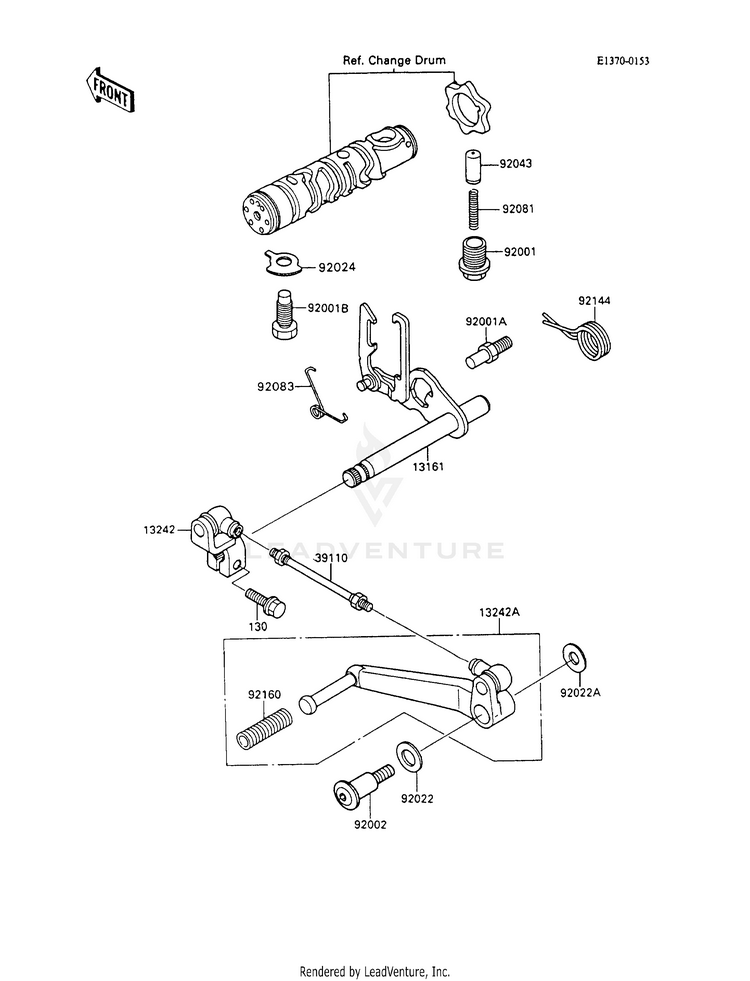 Gear Change Mechanism Schematic