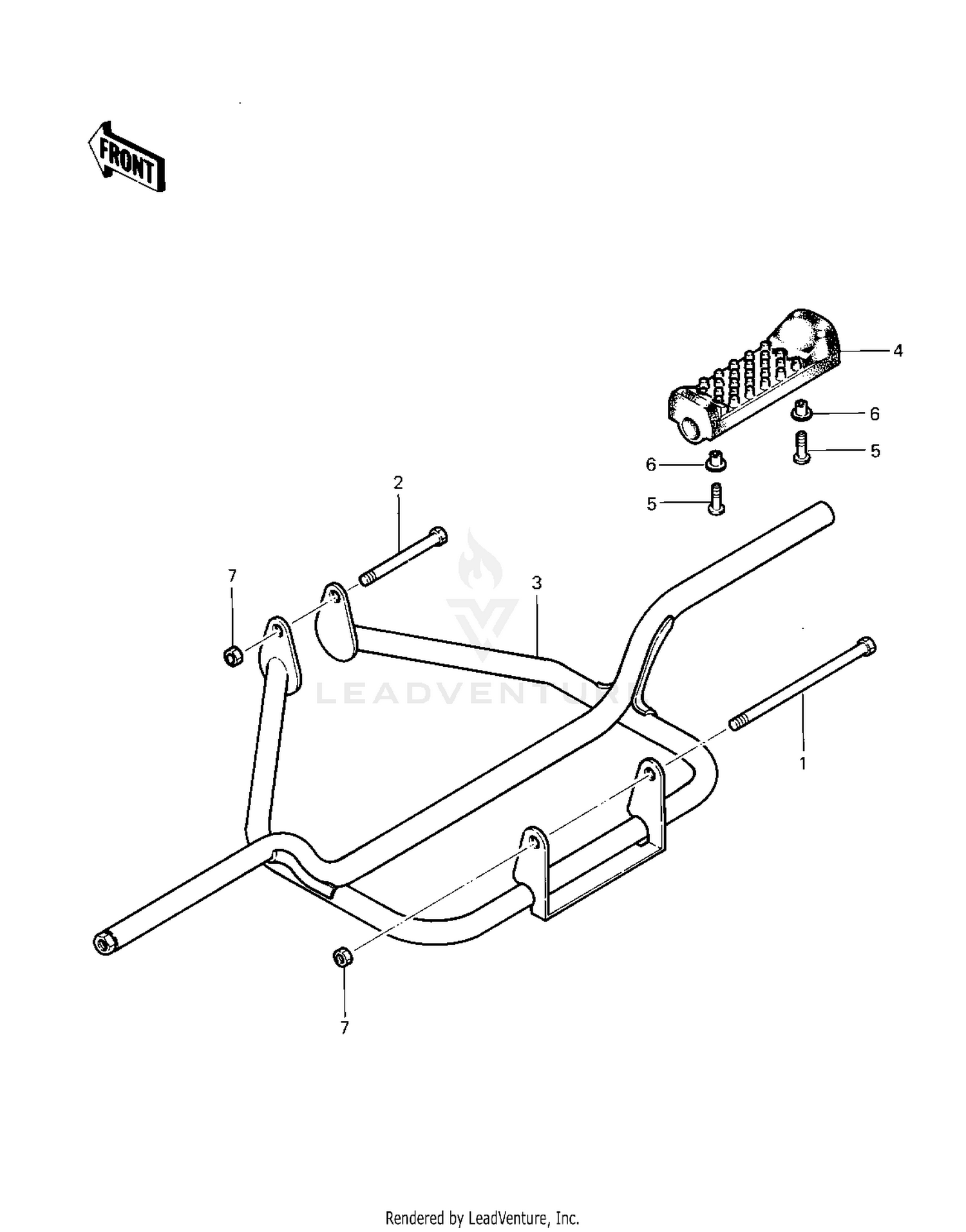 FOOTRESTS ('83 KLT200-C1)