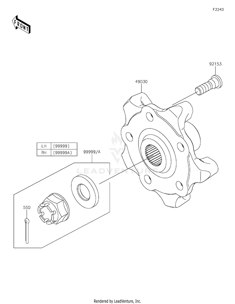Rear Hubs/Brakes Schematic