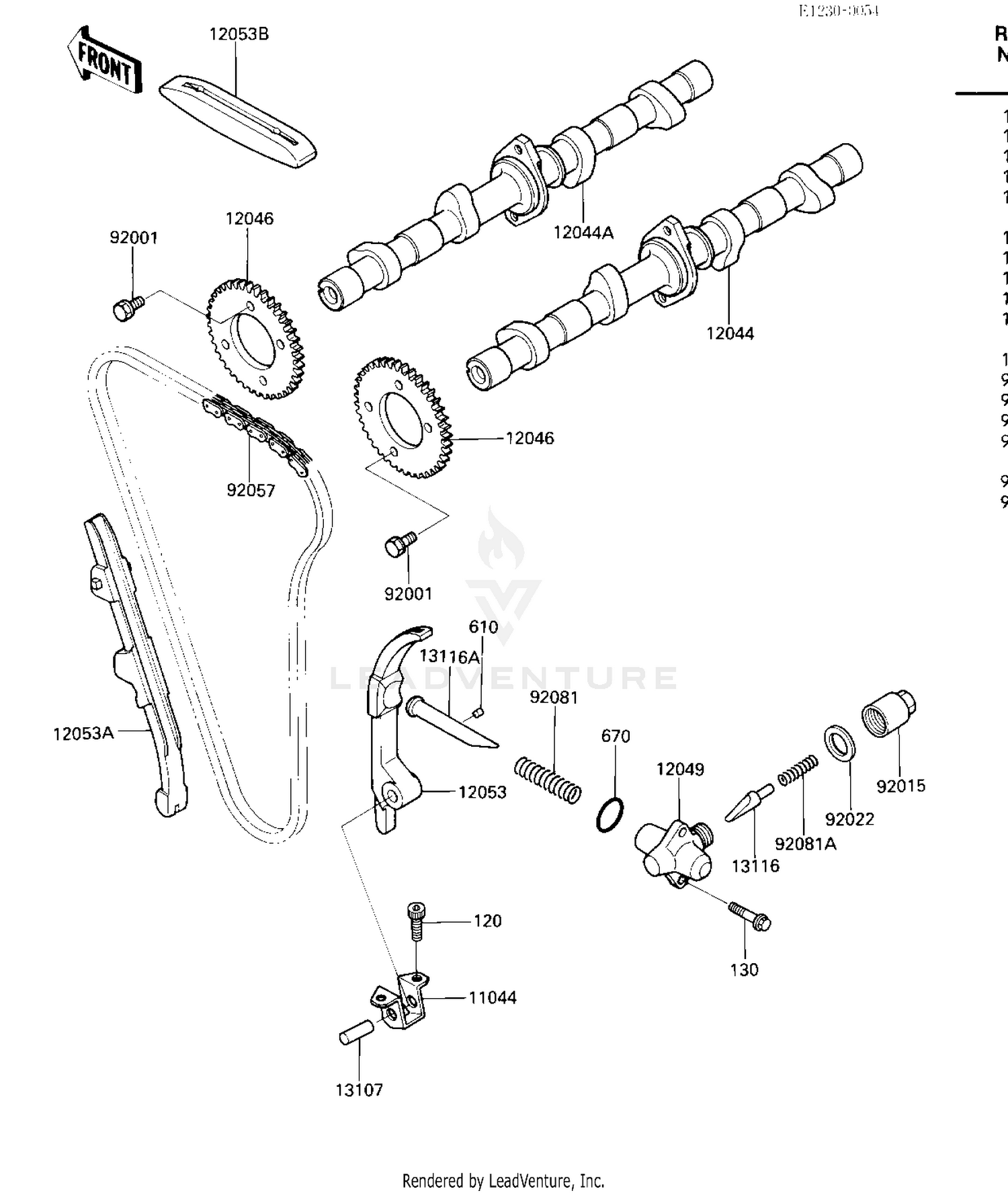 CAMSHAFTS/CHAIN/TENSIONER