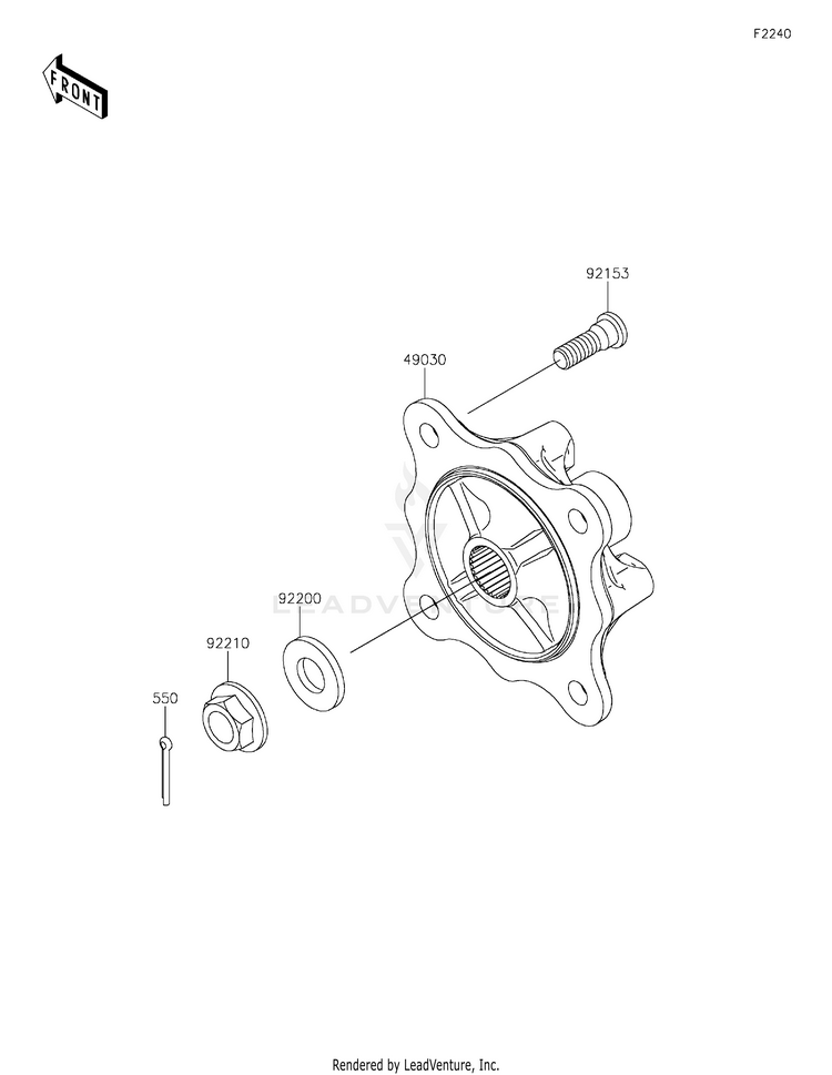 Rear Hubs/Brakes Schematic