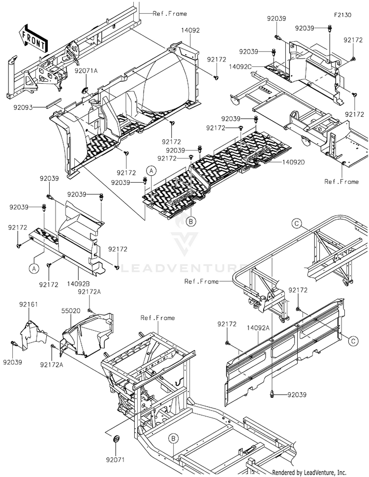 Frame Fittings(Front) Schematic