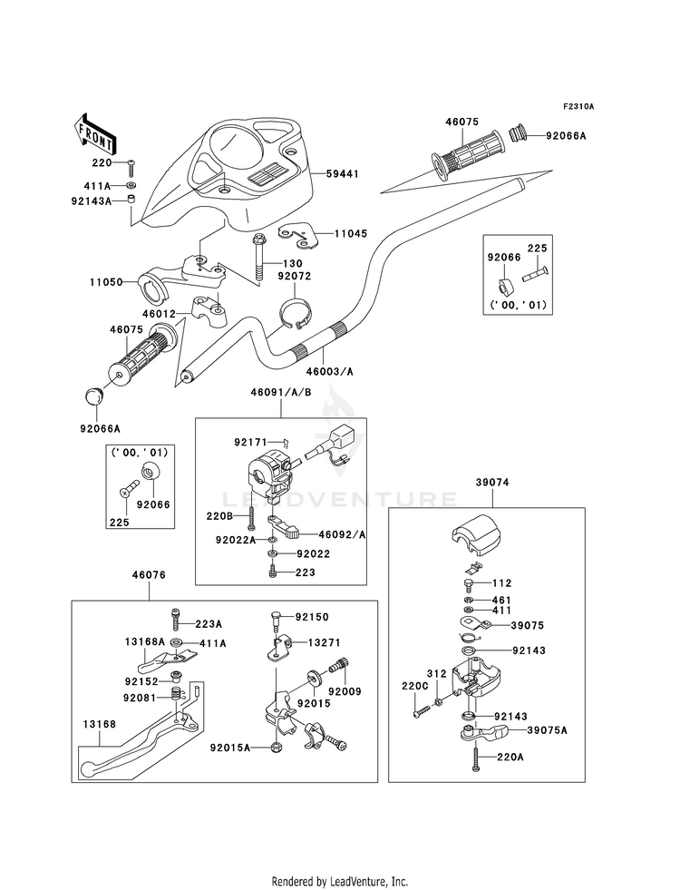 Handlebar (A2/A3/A4) Schematic