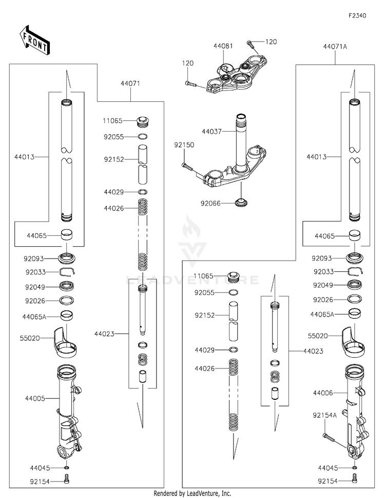 Front Fork Schematic