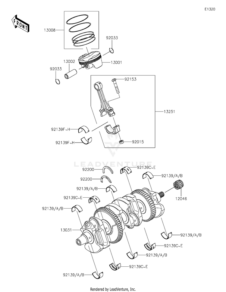 Crankshaft/Piston(S) Schematic