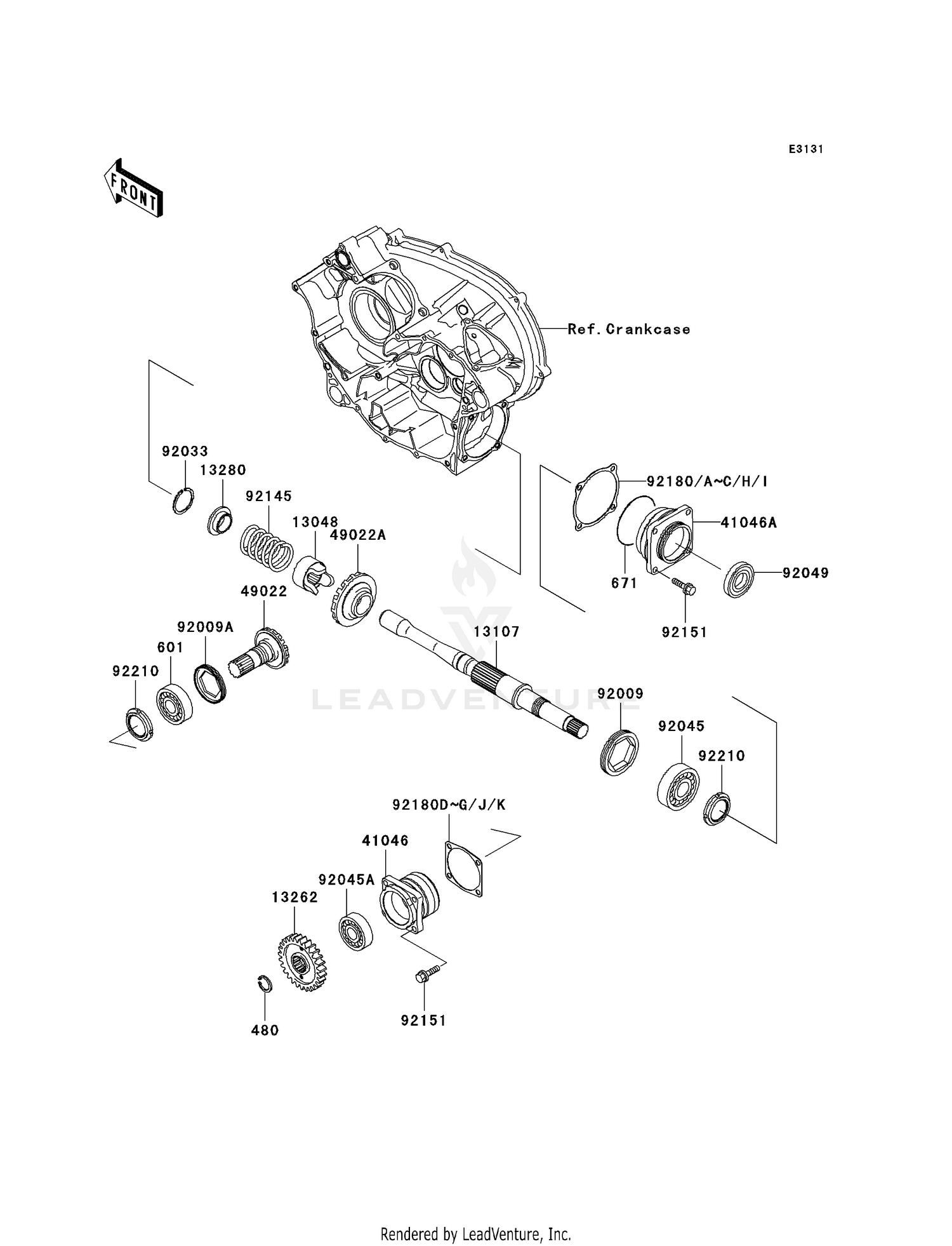 FRONT BEVEL GEAR