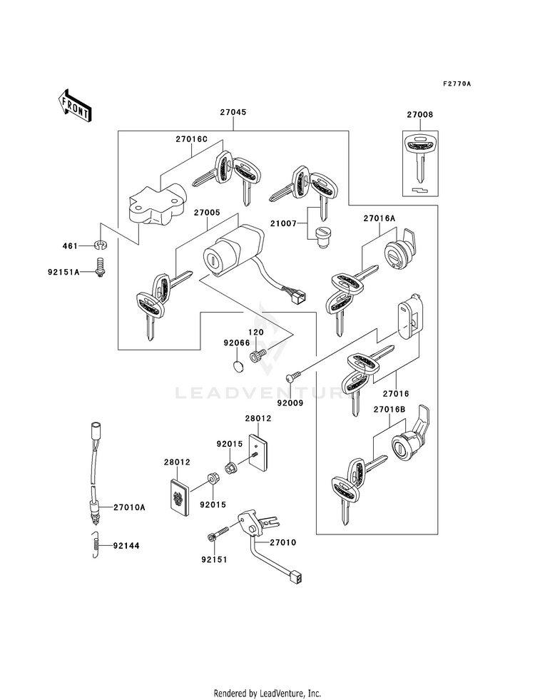 Ignition Switch/Locks/Reflectors Schematic