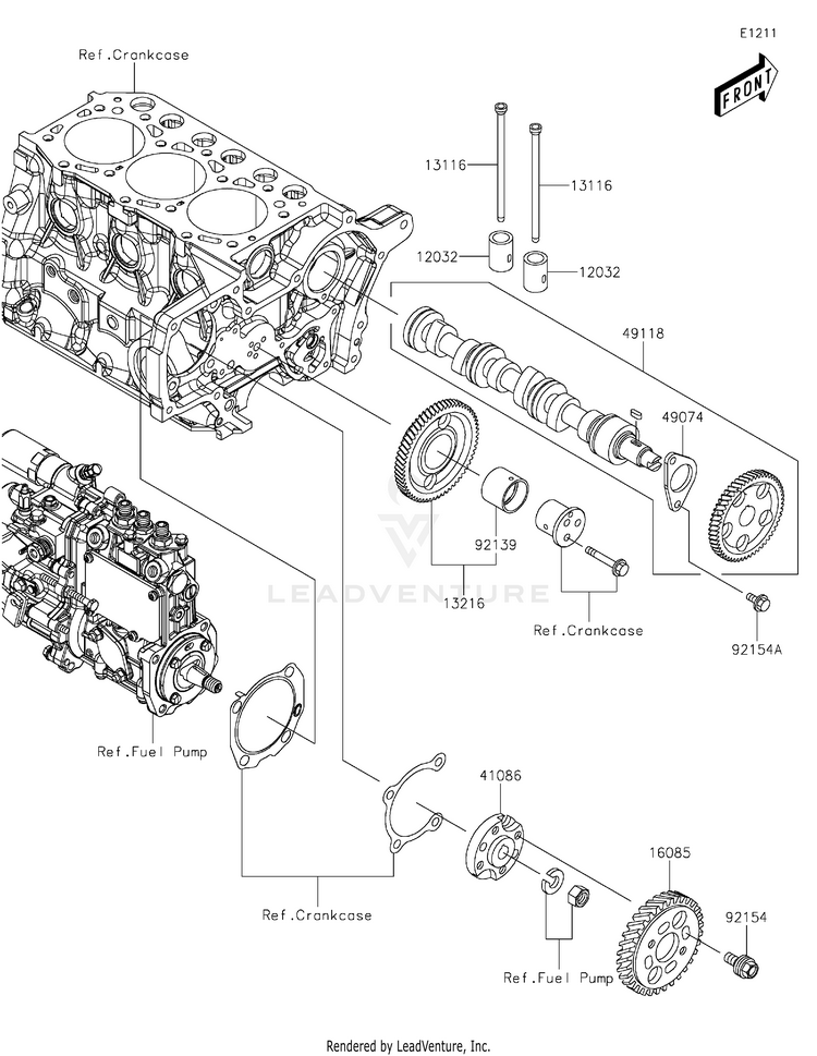 Valve(S)/Camshaft(S) Schematic