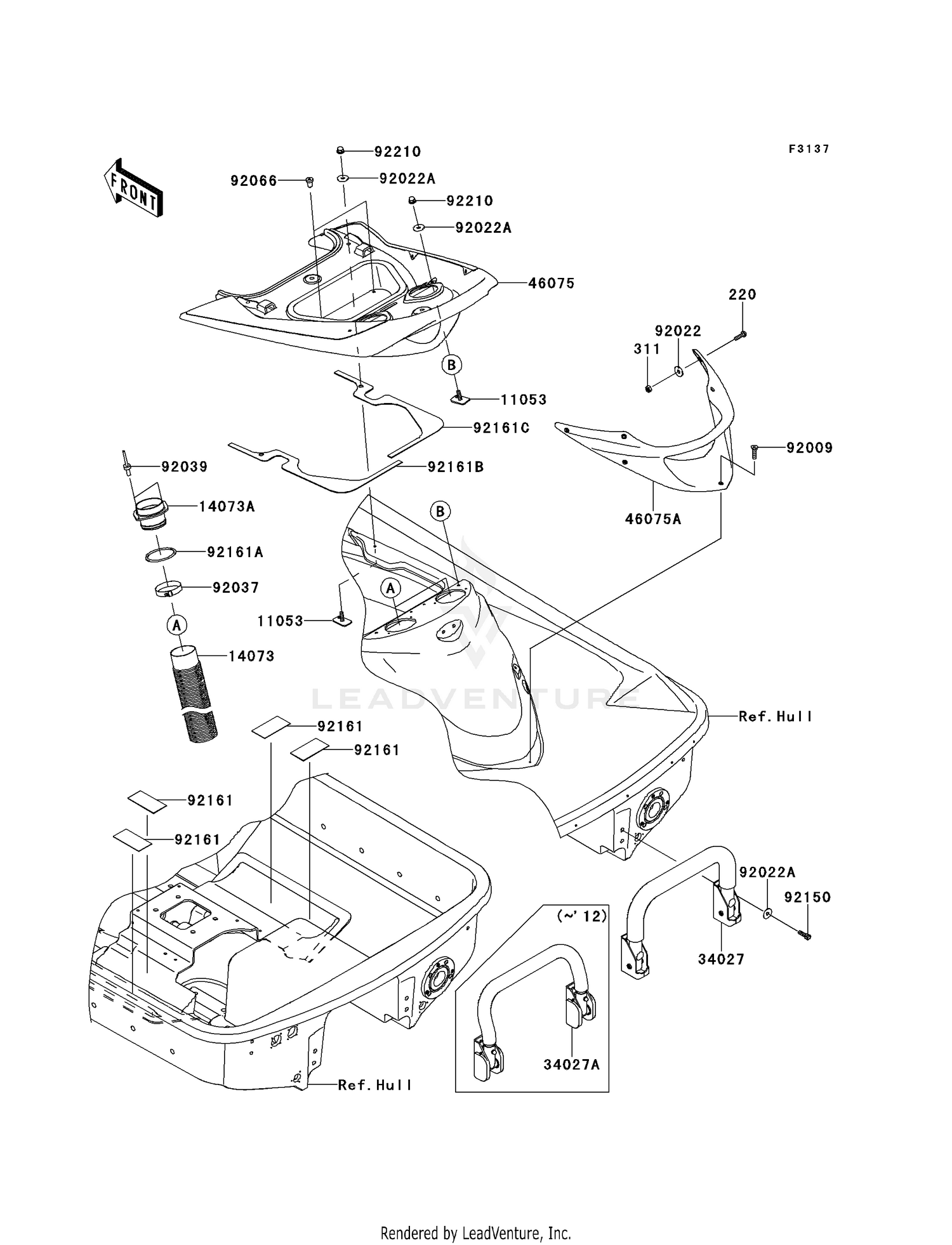 HULL REAR FITTINGS