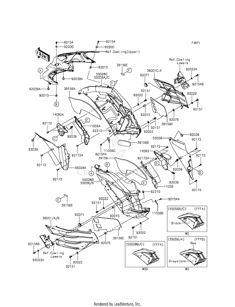 Cowling (Center) Schematic