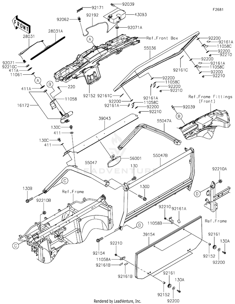 Guards/Cab Frame Schematic