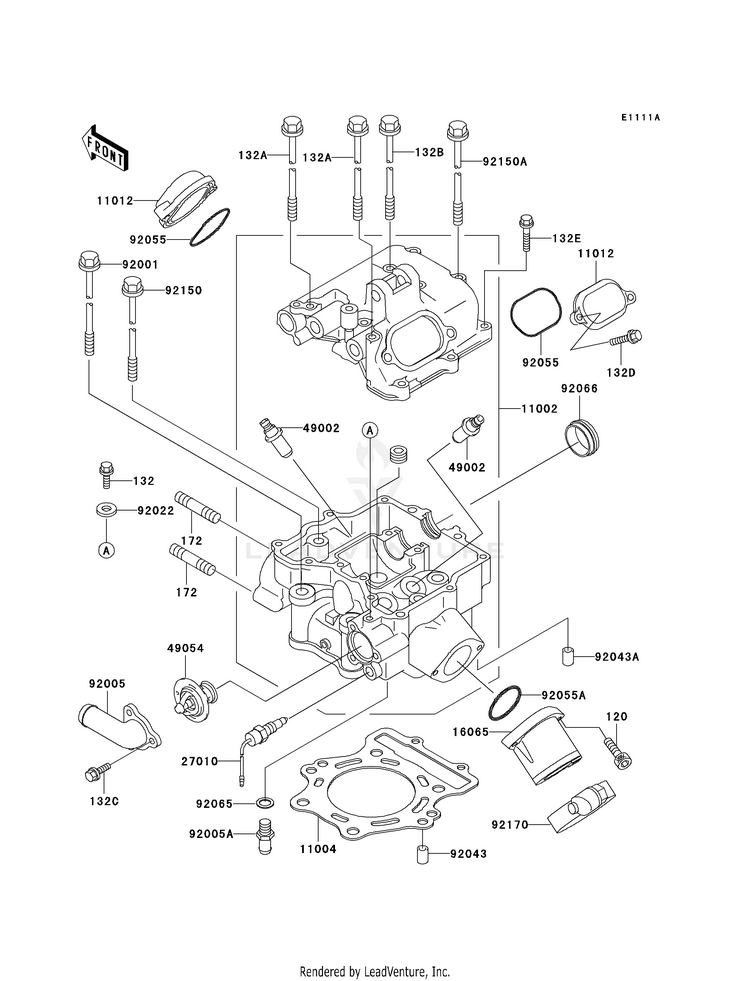 Cylinder Head (Vf400ae515523-) Schematic