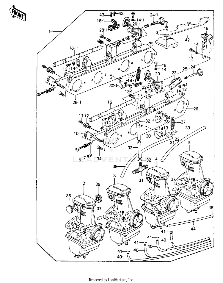 Carburetor Assy ('78 C1/C1a) Schematic