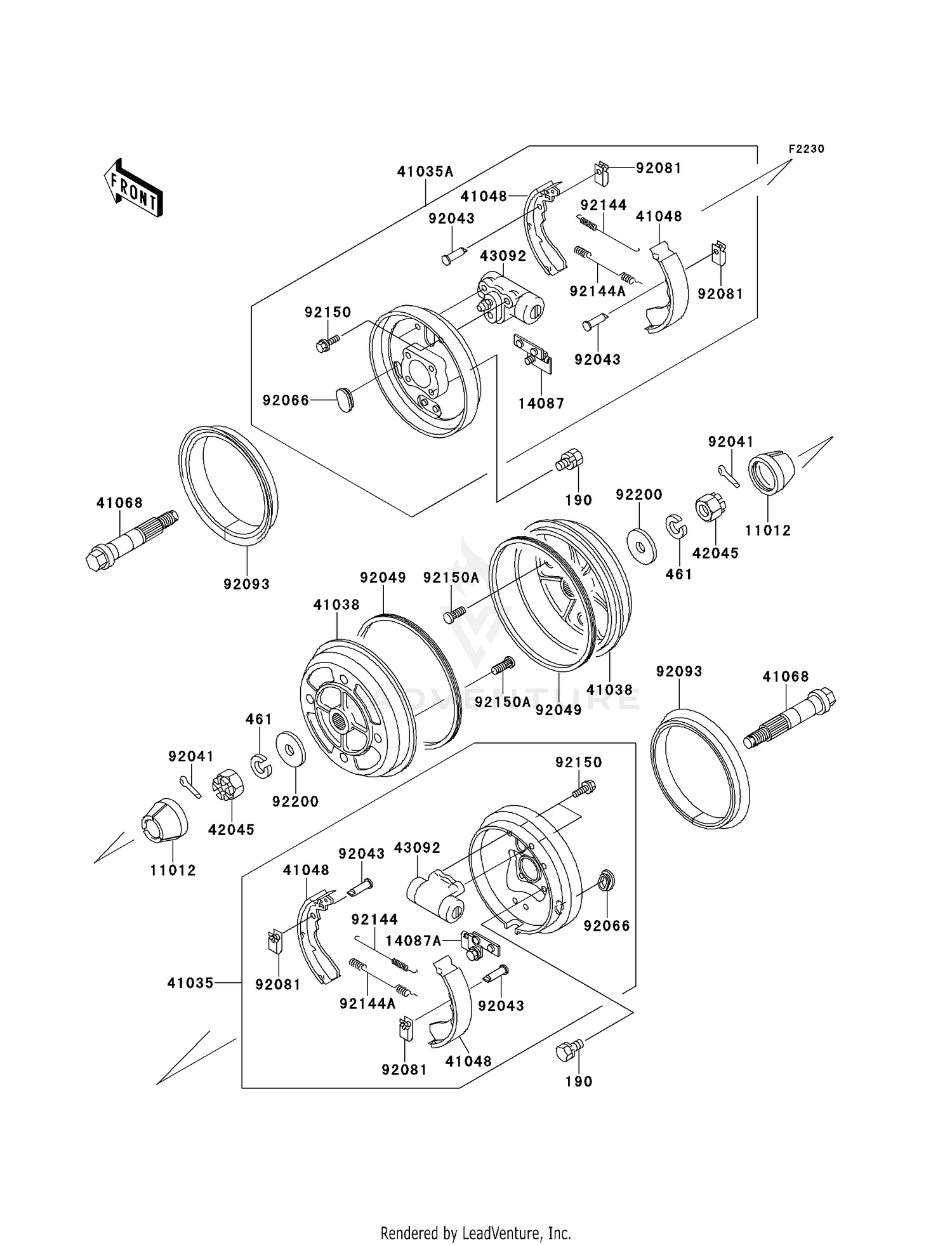 FRONT HUBS/BRAKES