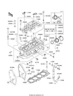 Cylinder Head Schematic