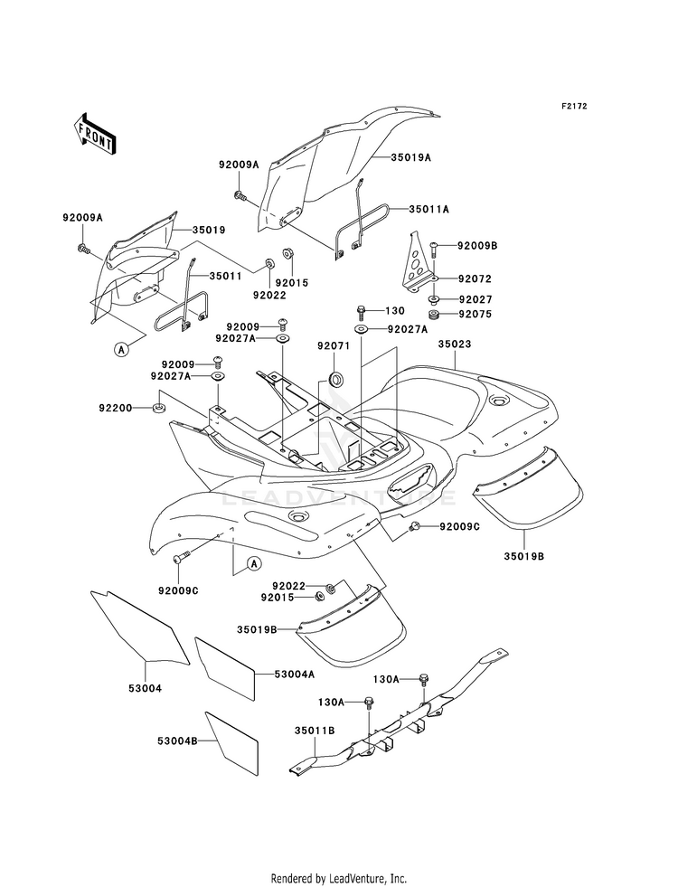 Rear Fender(S) Schematic