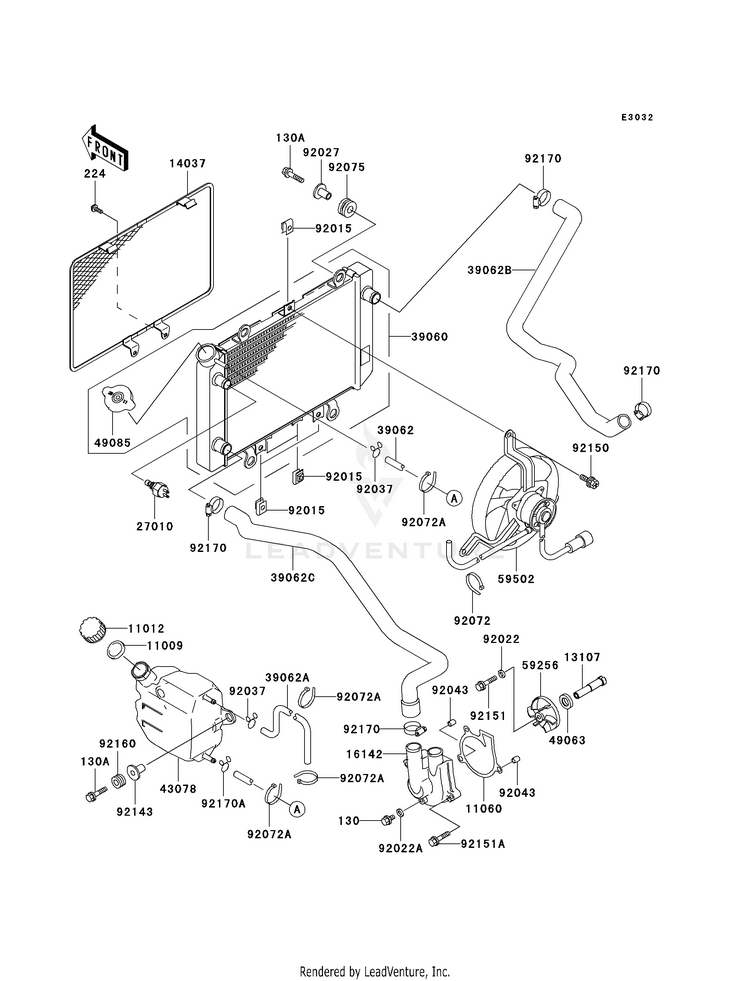 Radiator (-Vf400ae515522) Schematic