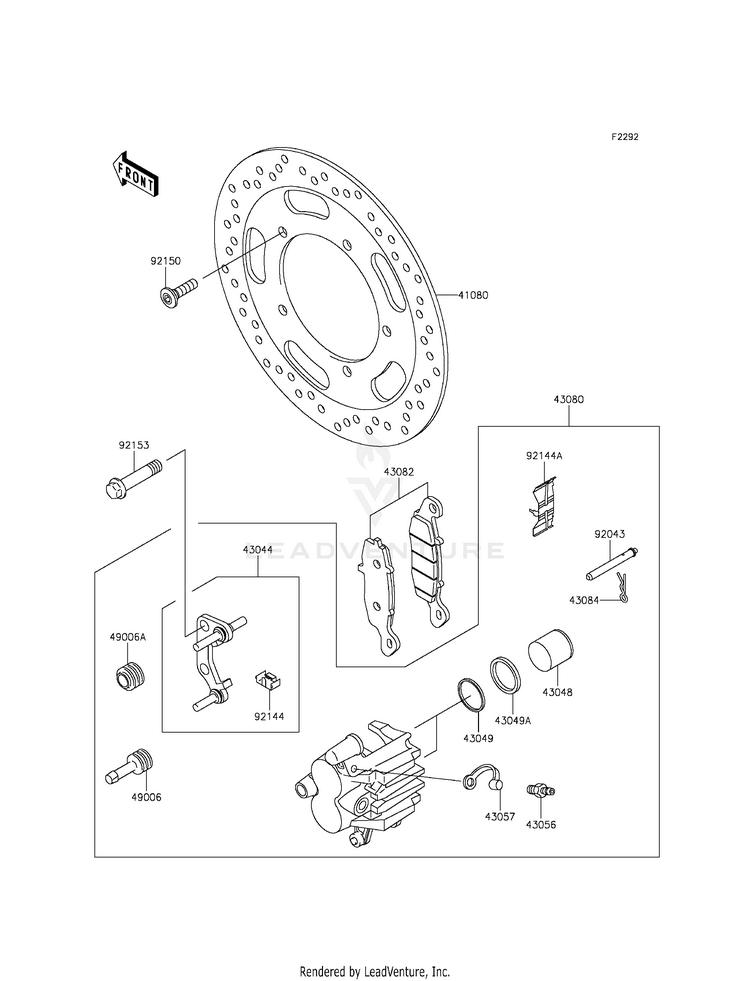 Front Brake Schematic