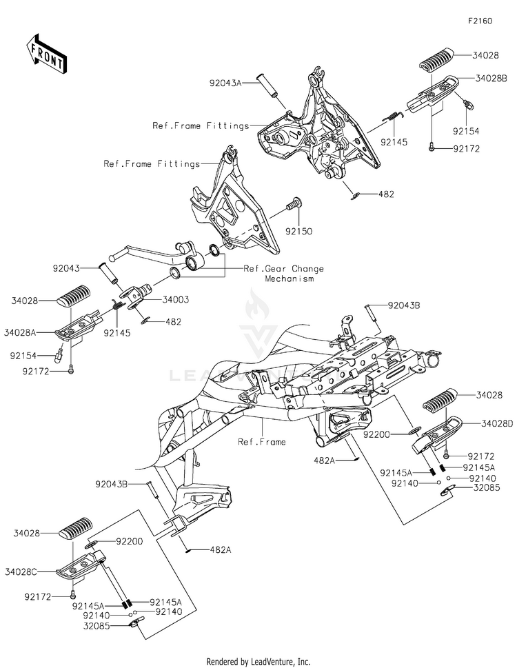 Footrests Schematic