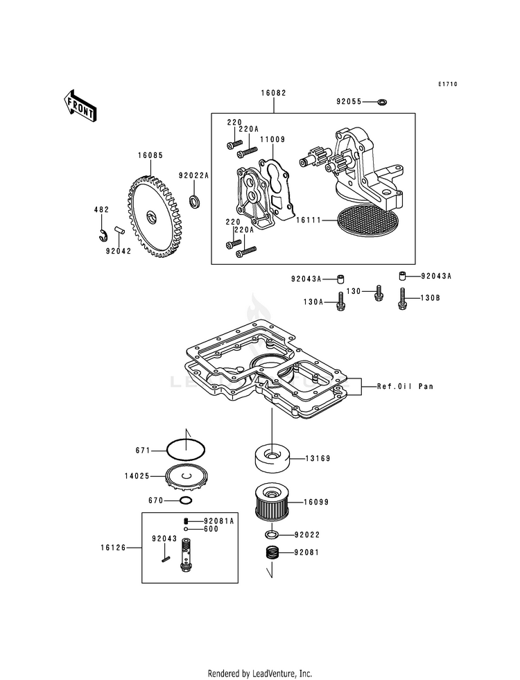 Oil Pump/Oil Filter Schematic