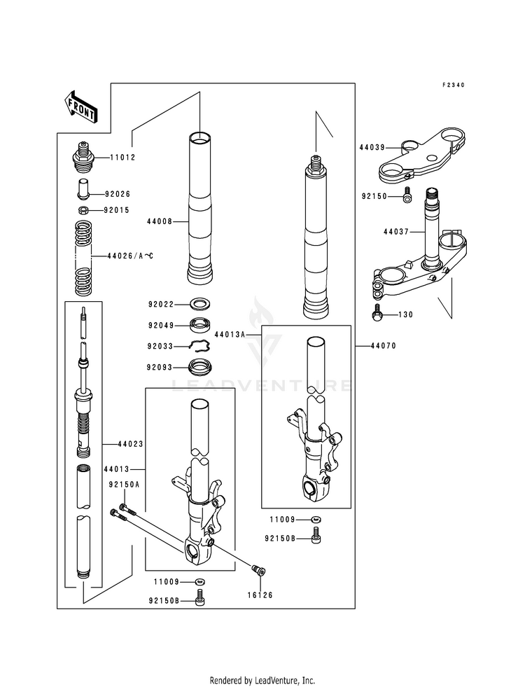 Front Fork Schematic