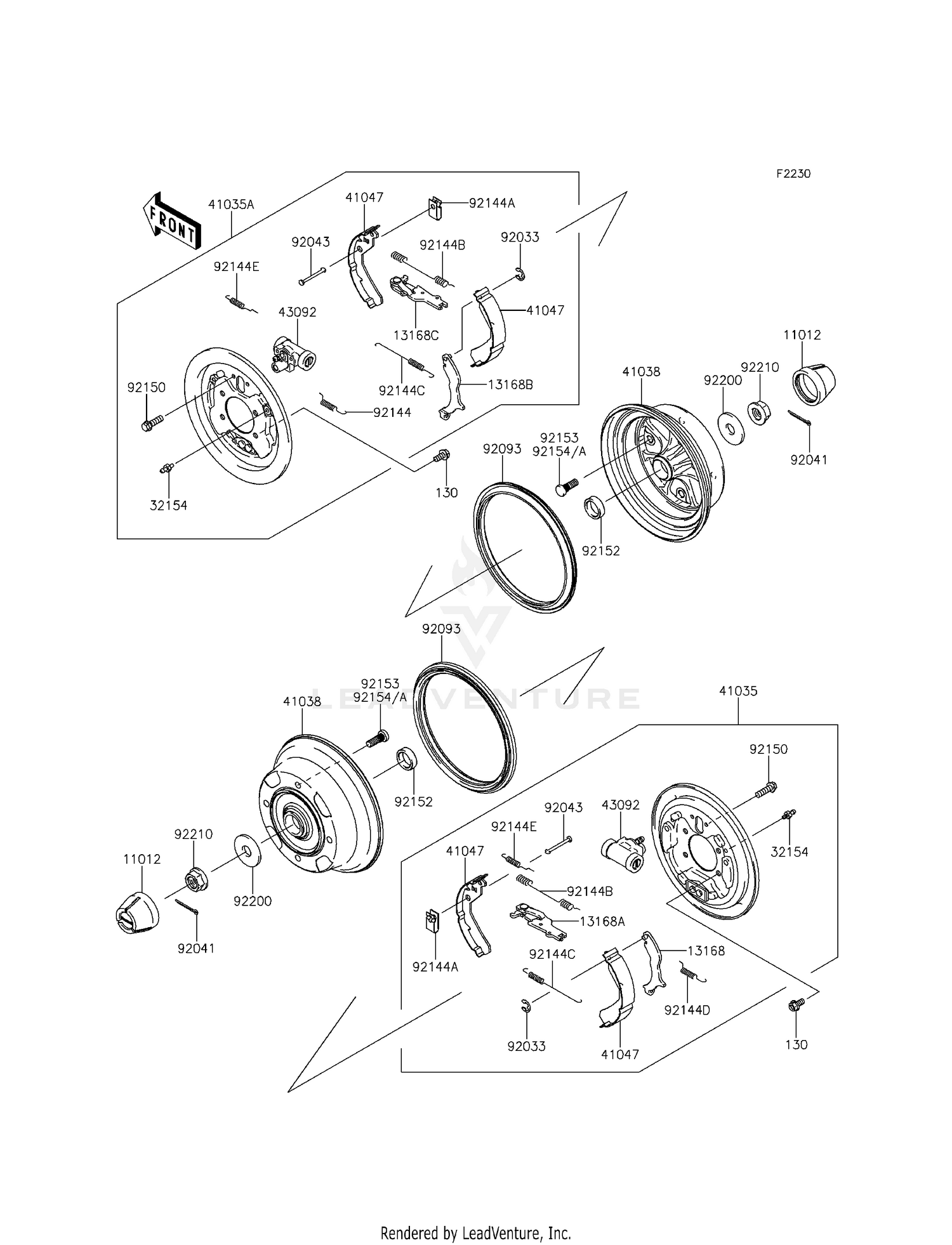 FRONT HUBS/BRAKES