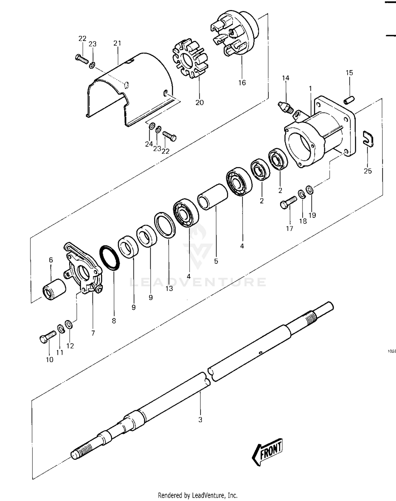 DRIVE SHAFT  ('82-'83 JS440-A6/A7)