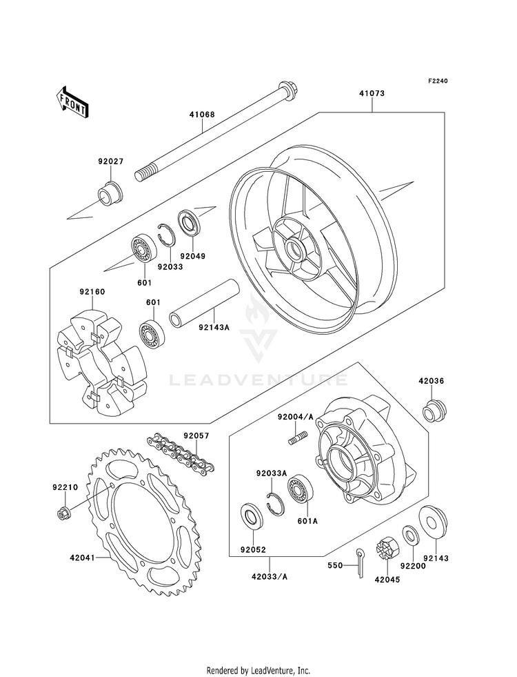 Rear Wheel/Chain Schematic