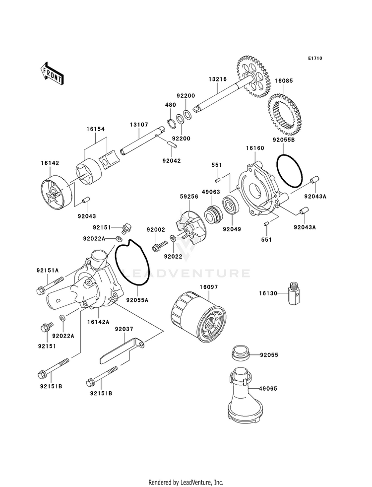 Oil Pump/Oil Filter Schematic