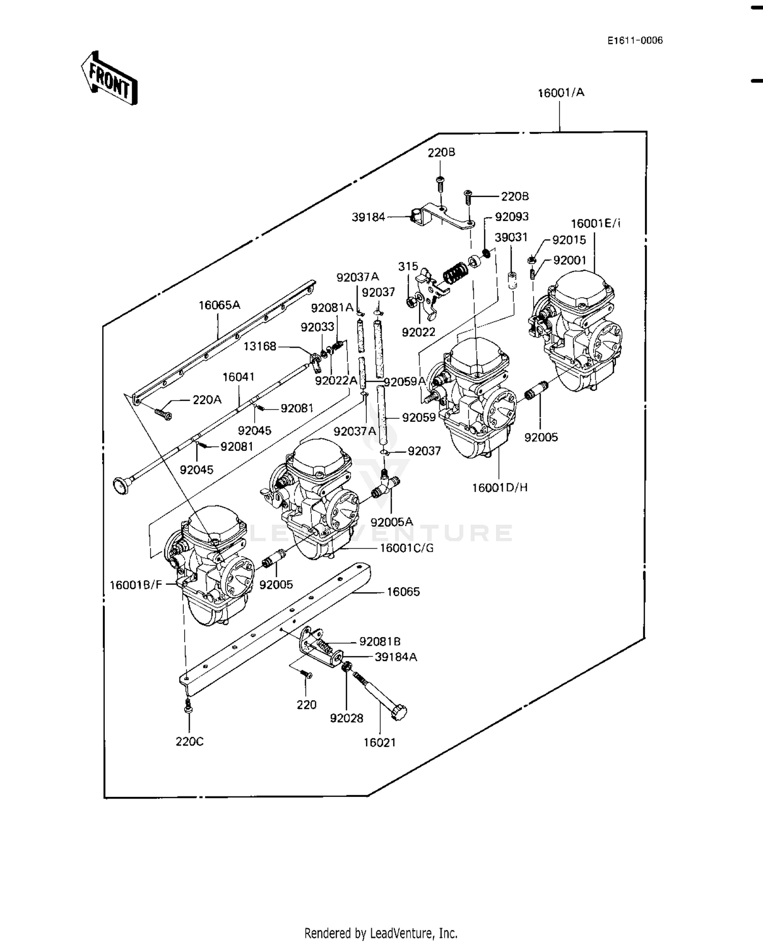CARBURETOR ASSY (KZ1100-A1/A2)
