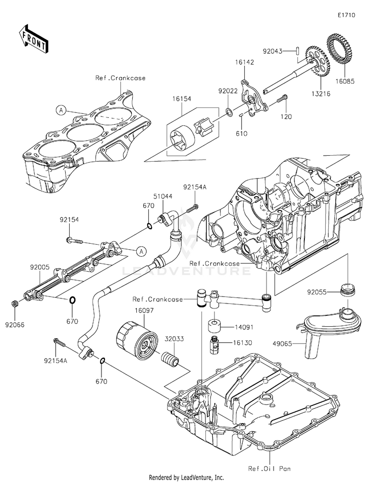 Oil Pump/Oil Filter Schematic