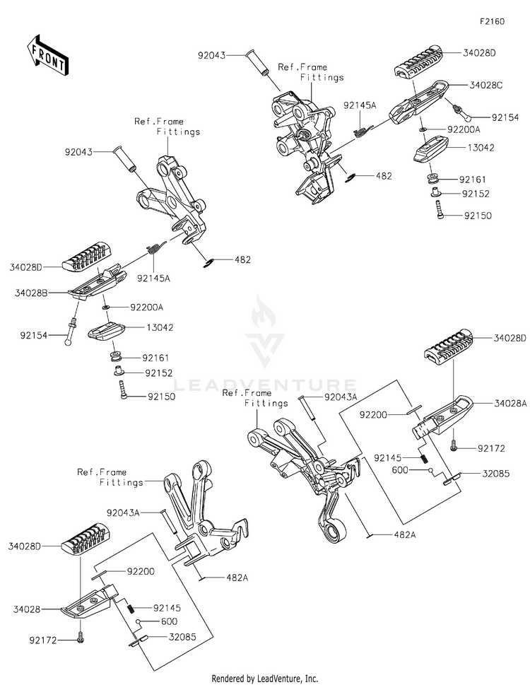 Footrests Schematic