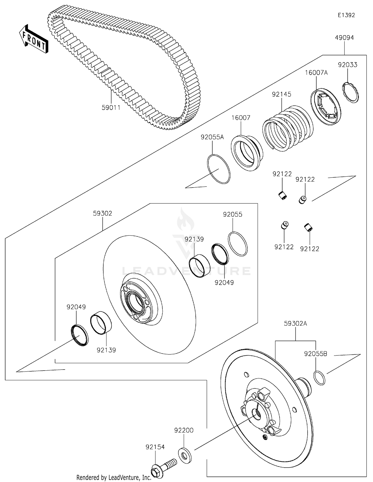 Driven Converter/Drive Belt